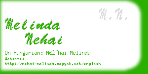 melinda nehai business card